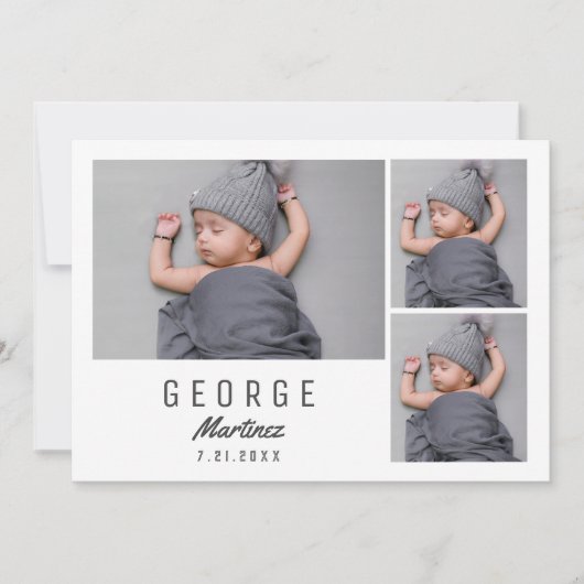 赤男女兼用ちゃんシャワーありがとうご生まれたばかりのざい 案内状 (正面)