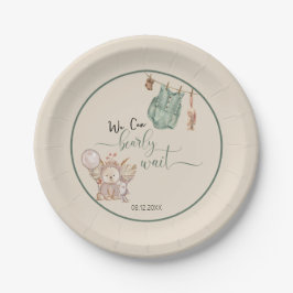 赤男女兼用ちゃんシャワーを待つ ペーパープレート