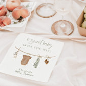 赤男女兼用ちゃんシャワーナプキン、ジェンダーの表示 スタンダードカクテルナプキン