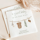 赤男女兼用ちゃんシャワーナプキン、ジェンダーの表示 スタンダードカクテルナプキン