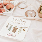 赤男女兼用ちゃんシャワーナプキン、ジェンダーの表示 スタンダードカクテルナプキン