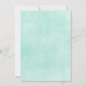 赤男女兼用ちゃんシャワーミントイエロー素朴ウッド 招待状 (裏面)