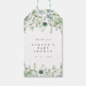 赤男女兼用ちゃんシャワーメッセージカード ギフトタグ (正面)