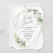 赤男女兼用ちゃんシャワーモダン、緑 招待状 (正面)