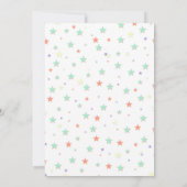 赤男女兼用ちゃんシャワー招待状母になる 招待状 (裏面)