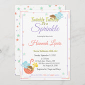 赤男女兼用ちゃんシャワー招待状母になる 招待状 (正面/裏面)