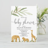 赤男女兼用ちゃんシャワー招待,金ゴールドサファリ 招待状 (スタンド正面)