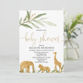 赤男女兼用ちゃんシャワー招待，金ゴールドサファリ 招待状 (スタンド正面)