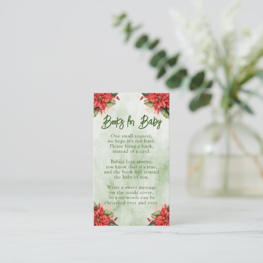赤男女兼用ちゃんシャワー用クリスマスブック エンクロージャーカード (スタンド正面)