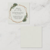 赤男女兼用ちゃんシャワー用幾何学本 エンクロージャーカード (正面/裏面)