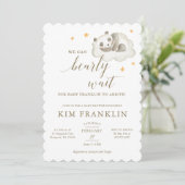 赤男女兼用ちゃんシャワー請求書を待つことができる 招待状 (スタンド正面)