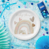 赤男女兼用ちゃんシャワー ペーパープレート (パーティー)