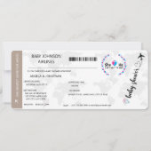 赤男女兼用ちゃんシャワー |性別の表示 招待状 (正面)