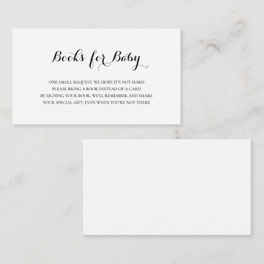 赤男女兼用シンプルちゃんシャワー用の本 エンクロージャーカード (正面/裏面)