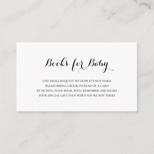 赤男女兼用シンプルちゃんシャワー用の本 エンクロージャーカード (正面)