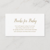 赤男女兼用シンプルちゃんシャワー用金ゴールド本 エンクロージャーカード (正面)