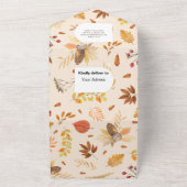 赤男女兼用素朴ちゃんシャワー オールインワン招待状 (外側)