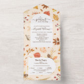 赤男女兼用素朴ちゃんシャワー オールインワン招待状 (内側)