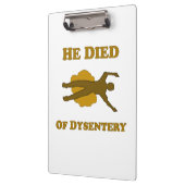赤痢で死んだ クリップボード (左)