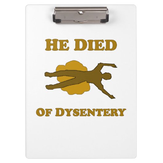 赤痢で死んだ クリップボード (正面)