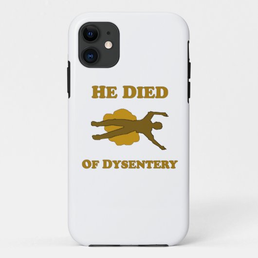 赤痢で死んだ Case-Mate iPhoneケース (裏面)
