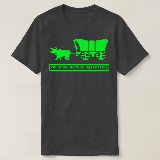 赤痢で死んだ Tシャツ (デザイン正面)