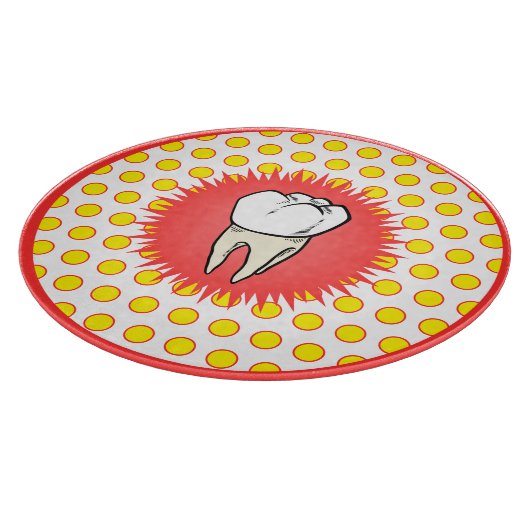 赤白おもしろい黄抽出モルスターバスト カッティングボード (角)