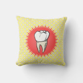 赤白おもしろい黄抽出モルスターバスト クッション (正面)