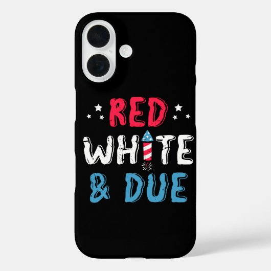赤白そして期日、妊娠発表ギフト Case-Mate iPhoneケース (裏面)