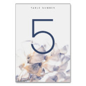 赤白とオレンジのフローラ結婚のテーブルNO. テーブルナンバー (裏面)