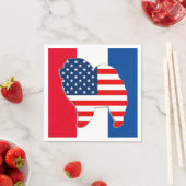 赤白とチャウナプキン スタンダードカクテルナプキン (インサイチュ)