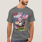 赤白とフェラル・ラクーン Tシャツ (正面)