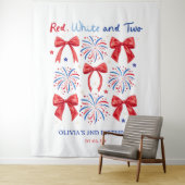 赤白と二人の女の子2nd誕生日パーティー タペストリー (インサイチュ)