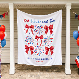 赤白と二人の女の子2nd誕生日パーティー タペストリー