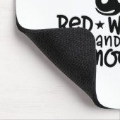 赤白と愛国的モーな牛7月4日 マウスパッド (コーナー)