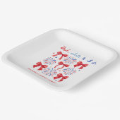 赤白と私がやる7月4日バチェロレッテパーティー ペーパープレート (傾斜あり)