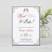 赤白と私はアメリカ愛国者結婚の 招待状 (スタンド正面)