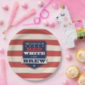 赤白と醸造愛国心 ペーパープレート (パーティー)