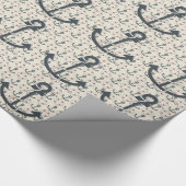 赤白と青のいかり ラッピングペーパー (角)