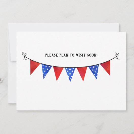 赤白と青のお祝い移動 案内状 (裏面)