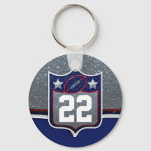 赤白と青のアメリカンフットボールのチームスポーツ