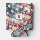 赤白と青のクーラーボックス 缶クーラー (正面)