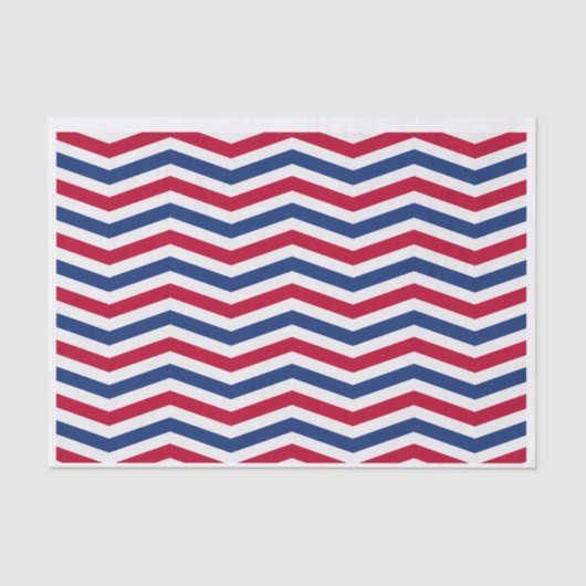 赤白と青のティッシュペーパー 薄葉紙 (正面)