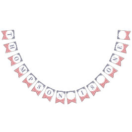 赤白と青のメモリアルデー7月4日 バンティングフラッグ