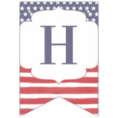 赤白と青のメモリアルデー7月4日 バンティングフラッグ (第2の旗)