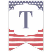 赤白と青のメモリアルデー7月4日 バンティングフラッグ (第1の旗)