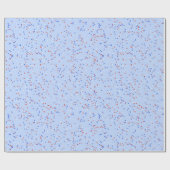 赤白と青のラッピング紙 ラッピングペーパー (フラット)