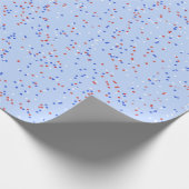 赤白と青のラッピング紙 ラッピングペーパー (角)