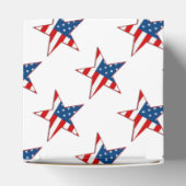 赤白と青の愛国的な星ハートの好意ボックス フェイバーボックス (上部)