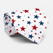 赤白と青の愛国的な星 ネクタイ (ロール)